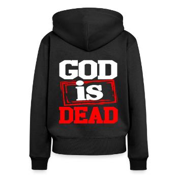 Communism Lenin Marx Class Struggle Social - Women's Premium Organic Zip Hoodie - black - Back - Julia (174cm)