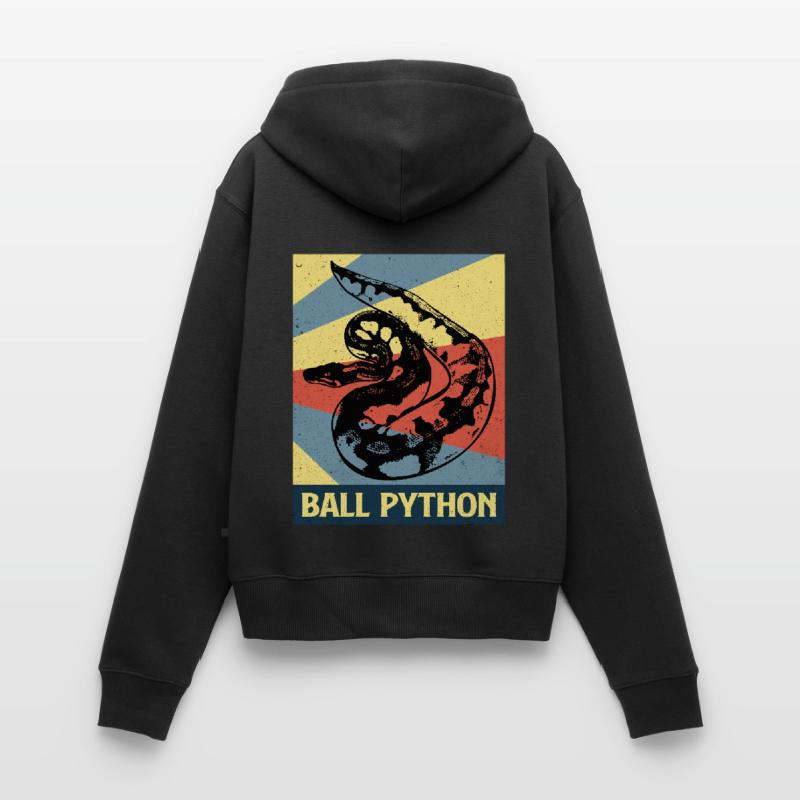 Python Frauen Premium Bio Zip Hoodie