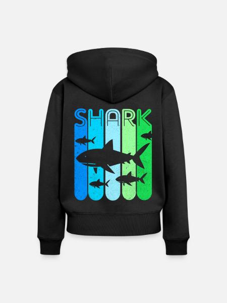 Hai - Frauen Premium Bio Zip Hoodie - Schwarz