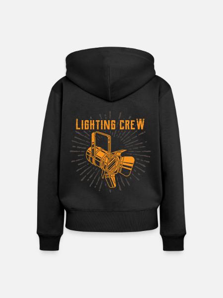 Lichttechniker Lighting Crew - Frauen Premium Bio Zip Hoodie - Schwarz