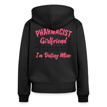 Pharmacy Tech Technician - Women's Premium Organic Zip Hoodie - black - Back - Julia (174cm)