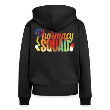 Pharmacy Tech Technician - Women's Premium Organic Zip Hoodie - black - Back - Julia (174cm)