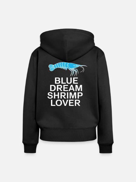 Blue Dream – Für Garnelen-Liebhaber - Frauen Premium Bio Zip Hoodie - Schwarz