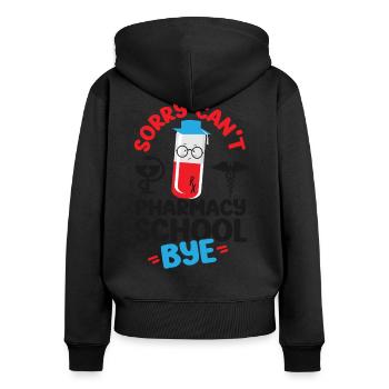 Pharmacy Tech Technician - Women's Premium Organic Zip Hoodie - black - Back - Julia (174cm)