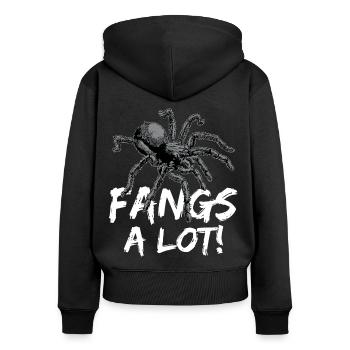 Tarantula Haustier Spinne Tarantulas Spinnen Tiere - Frauen Premium Bio Zip Hoodie - Schwarz - Hinten - Julia (174cm)