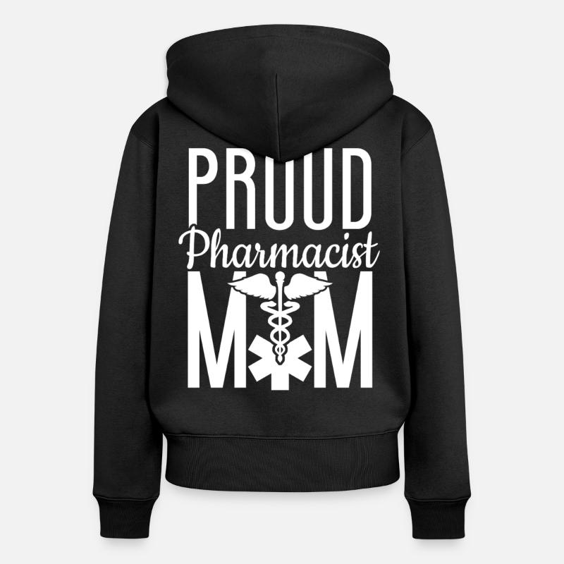 Pharmacy Tech Technician - Women's Premium Organic Zip Hoodie - black