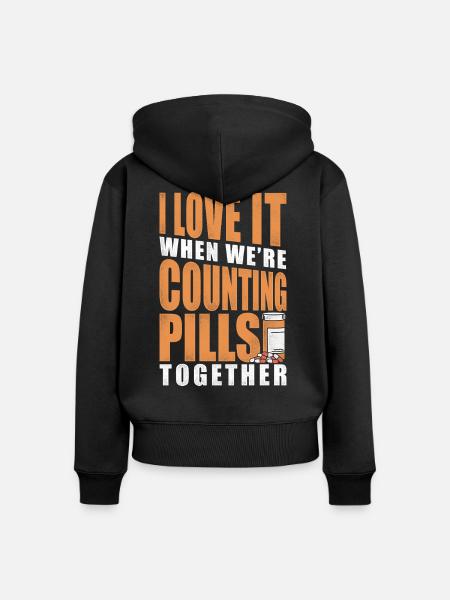 Pharmacy Tech Technician - Frauen Premium Bio Zip Hoodie - Schwarz