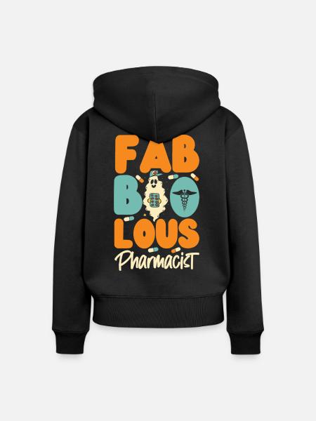 Pharmacy Tech Technician - Frauen Premium Bio Zip Hoodie - Schwarz