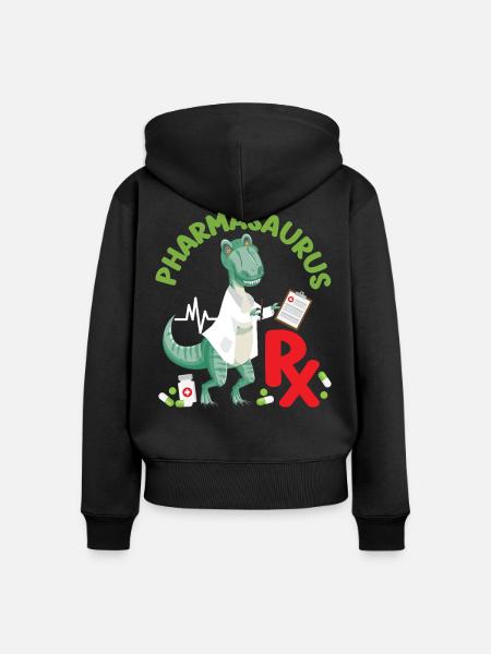 Pharmacy Tech Technician - Frauen Premium Bio Zip Hoodie - Schwarz