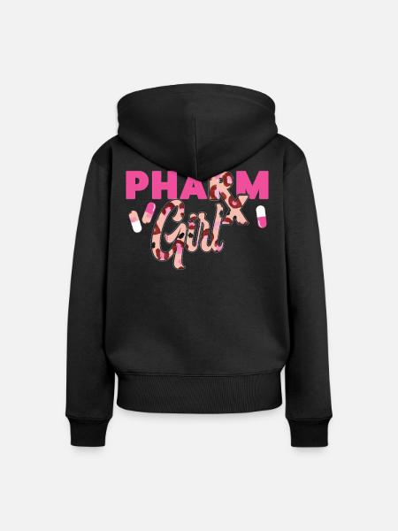 Pharmacy Tech Technician - Frauen Premium Bio Zip Hoodie - Schwarz