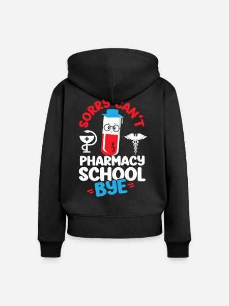 Pharmacy Tech Technician - Frauen Premium Bio Zip Hoodie - Schwarz