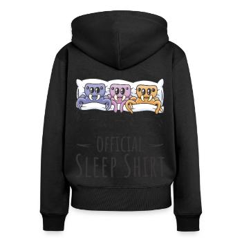 Chemise de sommeil officielle Ant pour les fans de fourmis - Sweat à capuche zippé Premium bio Femme - noir - Dos - Julia (174cm)