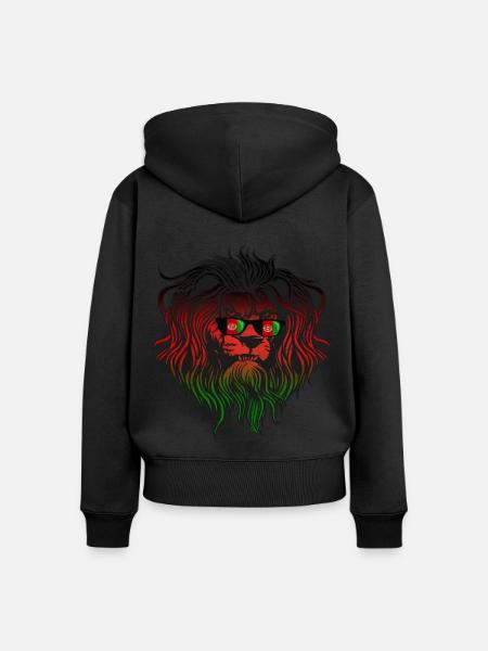 Afghanistan - Frauen Premium Bio Zip Hoodie - Schwarz