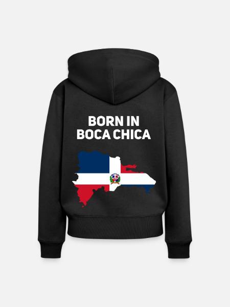 Boca Chica - Frauen Premium Bio Zip Hoodie - Schwarz