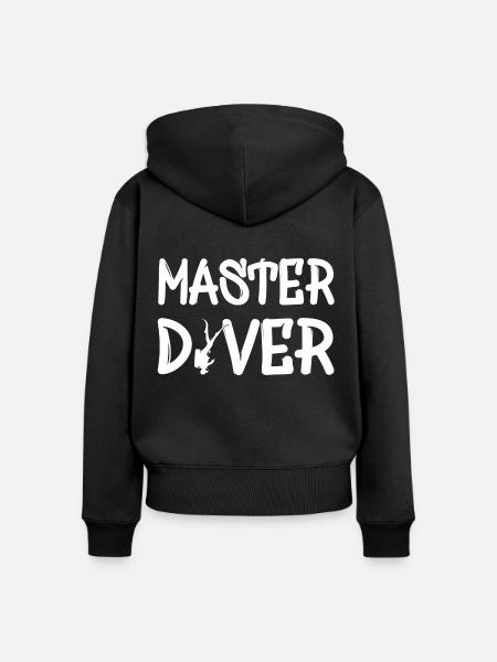 Master Diver - Frauen Premium Bio Zip Hoodie - Schwarz