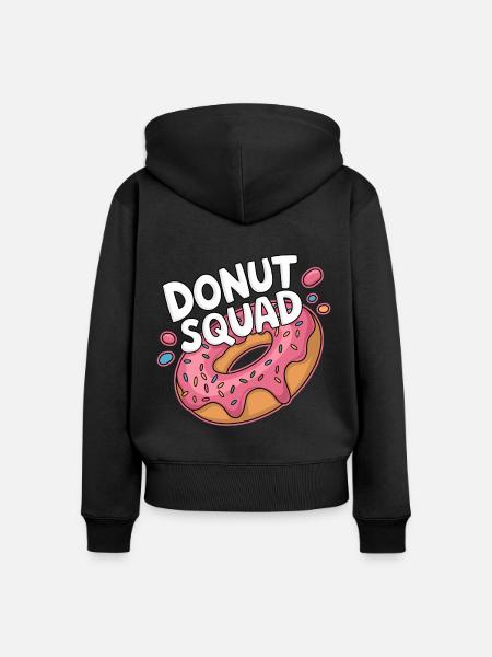 Donut Squad Donuts Doughnut - Frauen Premium Bio Zip Hoodie - Schwarz