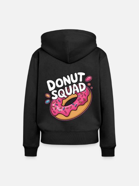Donut Squad Donuts Doughnut - Frauen Premium Bio Zip Hoodie - Schwarz