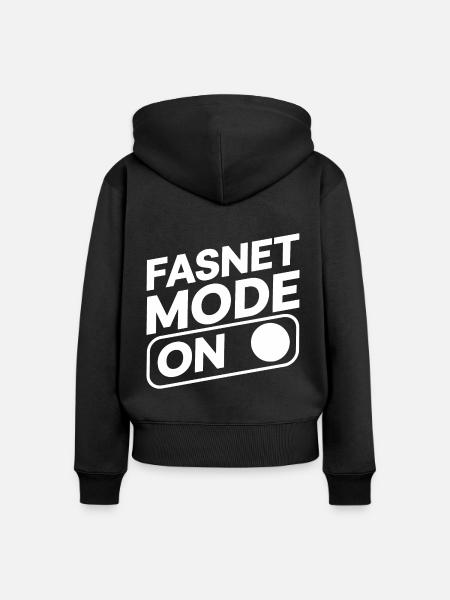 Fasnet Mode On - Frauen Premium Bio Zip Hoodie - Schwarz