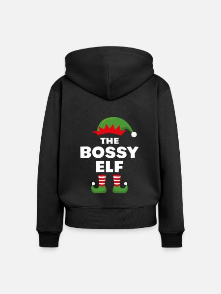 Der herrische Elf - Frauen Premium Bio Zip Hoodie - Schwarz