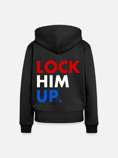 Lock him up - Frauen Premium Bio Zip Hoodie - Schwarz