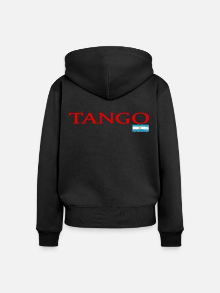 Tango - Frauen Premium Bio Zip Hoodie - Schwarz