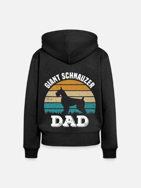 Schnauzer Hunderasse - Frauen Premium Bio Zip Hoodie - Schwarz