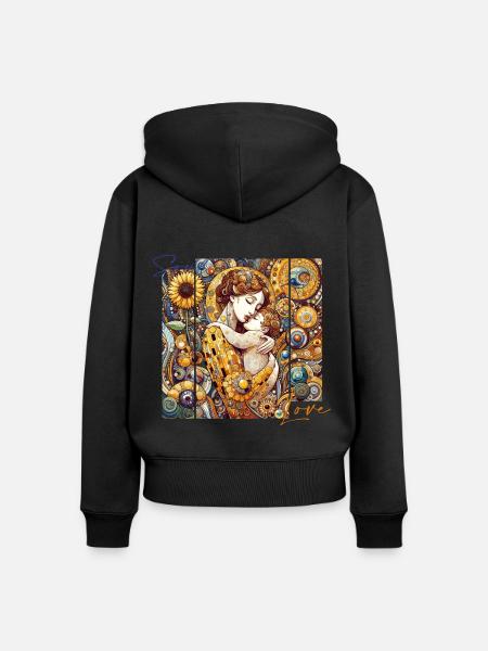 Mother - Frauen Premium Bio Zip Hoodie - Schwarz