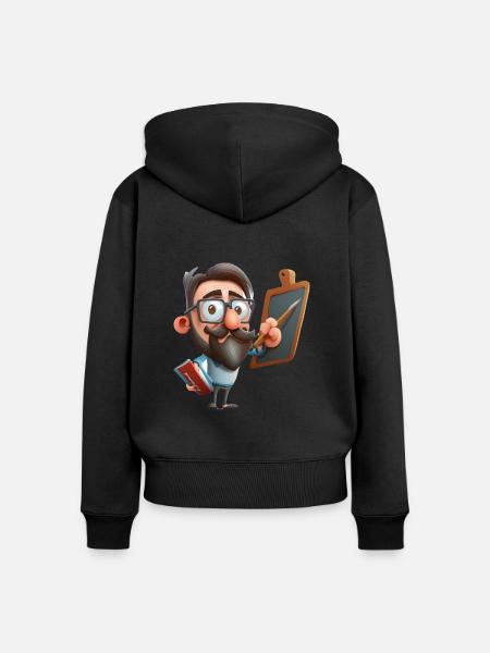 Die Zukunft gestalten - Frauen Premium Bio Zip Hoodie - Schwarz
