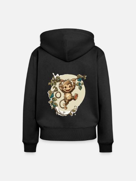 Blödsinn - Frauen Premium Bio Zip Hoodie - Schwarz