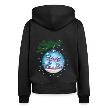 Blue Bauble - Women's Premium Organic Zip Hoodie - black - Back - Julia (174cm)