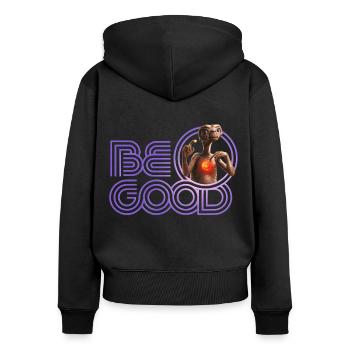 E.T. The Extra-Terrestrial Be Good - Women's Premium Organic Zip Hoodie - black - Back - Julia (174cm)