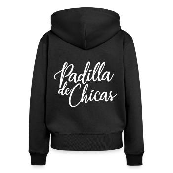 Padilla de Chicas Bride's Gang Bridesmaid Wedding - Women's Premium Organic Zip Hoodie - black - Back - Julia (174cm)