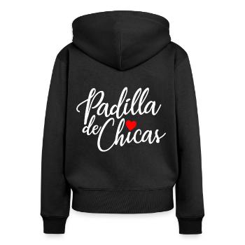 Padilla de Chicas Bride's Gang Bridesmaid Wedding - Women's Premium Organic Zip Hoodie - black - Back - Julia (174cm)