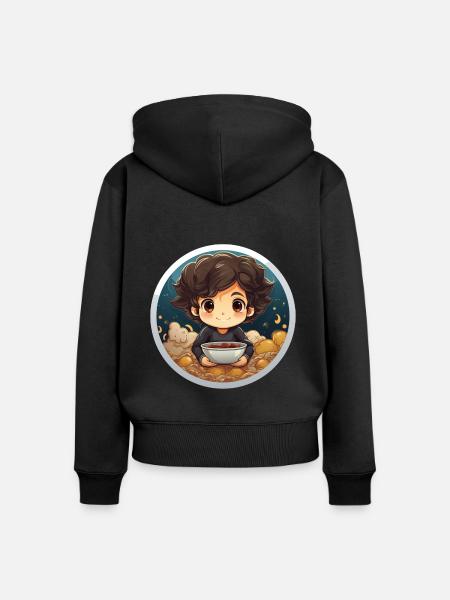 Cereal Killer - Frauen Premium Bio Zip Hoodie - Schwarz