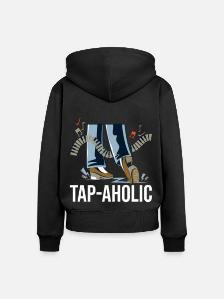 Stepptänzer - Frauen Premium Bio Zip Hoodie - Schwarz