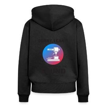 3D Printer 3D Printing Funny - Women's Premium Organic Zip Hoodie - black - Back - Julia (174cm)