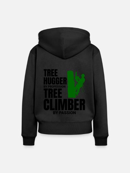 Baumpfleger Baumchirurg Kletterer Kletterschneider - Frauen Premium Bio Zip Hoodie - 