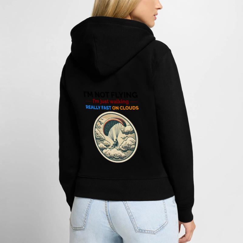 Paramotor Pilot Paramotoring Powered Paraglider Women's Premium Organic Zip Hoodie