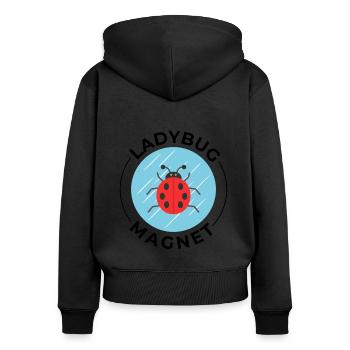 Ladybugs Insect Collector Entomology Entomologist - Women's Premium Organic Zip Hoodie - black - Back - Julia (174cm)