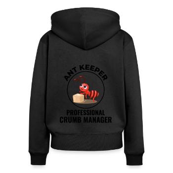 Ameisenhalter Ameisenliebhaber Entomologe Insektensammler - Frauen Premium Bio Zip Hoodie - Schwarz - Hinten - Julia (174cm)