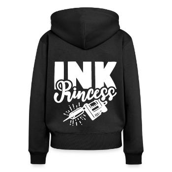 Ink Princess Inked Tattoo - Women's Premium Organic Zip Hoodie - black - Back - Julia (174cm)
