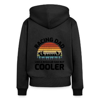 Dragon Boat Racing Crew Paddlers Dad Water Sport - Women's Premium Organic Zip Hoodie - black - Back - Julia (174cm)