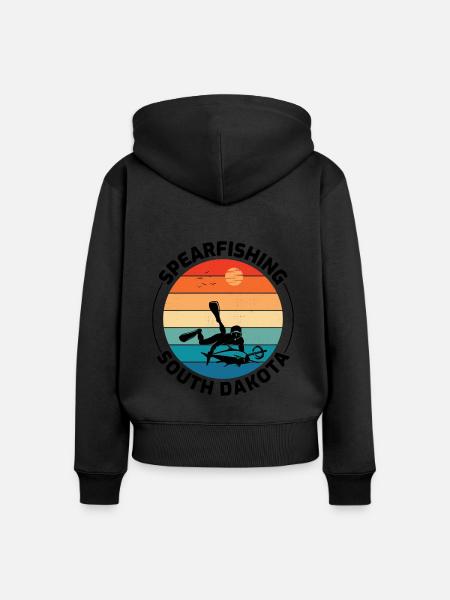 Speerfischen Speerfischen Speerfischer Fischen - Frauen Premium Bio Zip Hoodie -