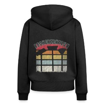 Data Center Autumn Foliage - Women's Premium Organic Zip Hoodie - black - Back - Julia (174cm)