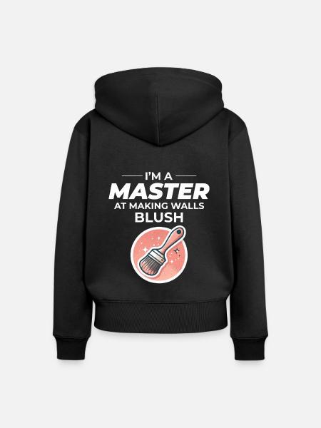Hausmaler Wandmalerei Innenarchitekt - Frauen Premium Bio Zip Hoodie - Schwarz