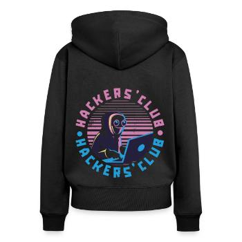 Programmer Coder Software Developer - Women's Premium Organic Zip Hoodie - black - Back - Julia (174cm)