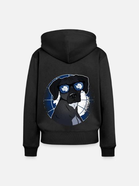 Antarktis - Frauen Premium Bio Zip Hoodie - Schwarz