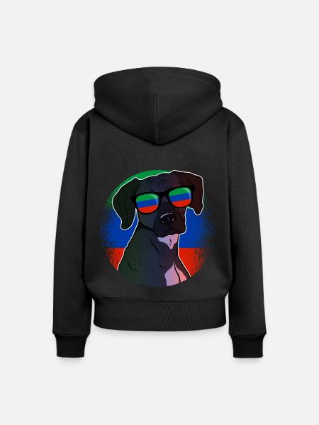 Dagestan - Frauen Premium Bio Zip Hoodie - Schwarz