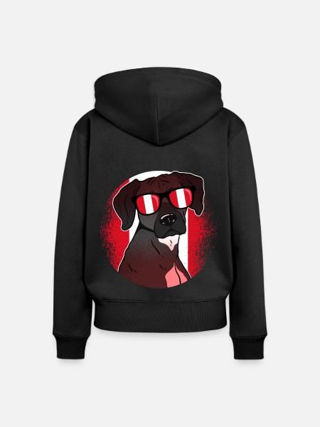 Peru - Frauen Premium Bio Zip Hoodie - Schwarz