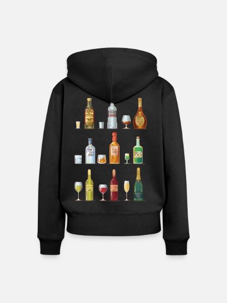 Alkohol - Frauen Premium Bio Zip Hoodie -